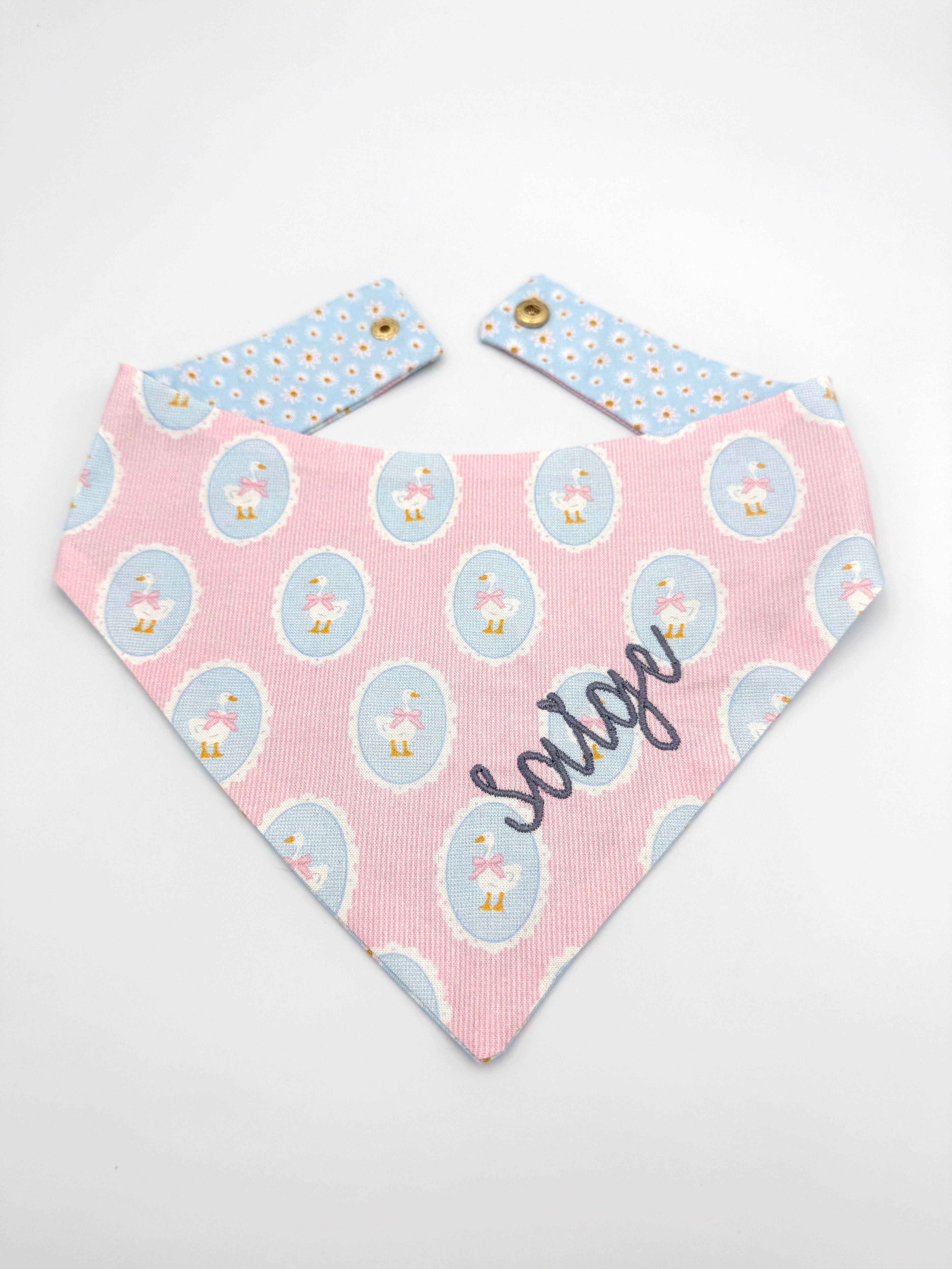 Coquette Goose Snap-On Dog Bandana